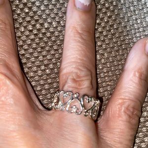 925 silver Heart ring NWOT